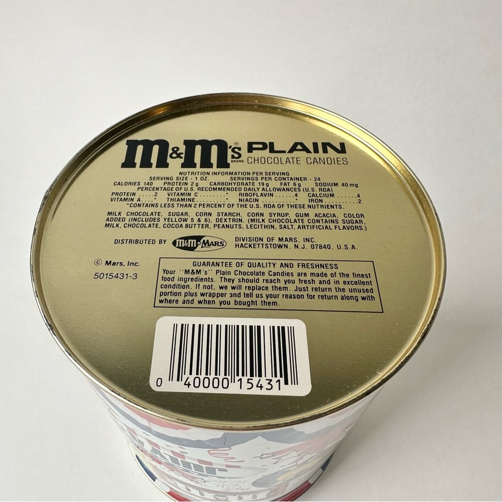 1980s Vintage M&M Candies Advertising Tin - Picture 4 of 7